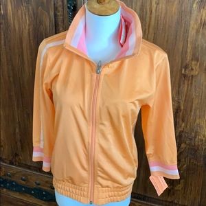 NWT Puma sherbet-short sleeved zip track jacket